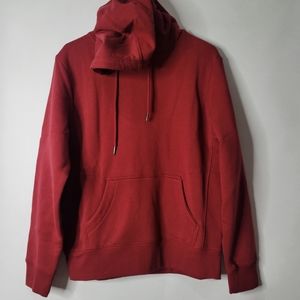 Original Favorites Minimalist Red Hoodie Size S